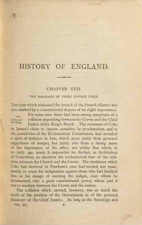 History of England from the accession of James I. to the outbreak of the Civil War : 1603 - 1642, 3