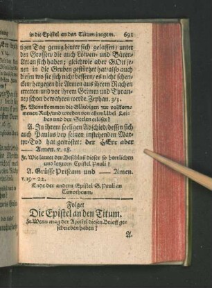 Die Epistel an den Titum.