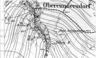 Obercunnersdorf. Meßtischblatt, Sekt. Löbau, 1884