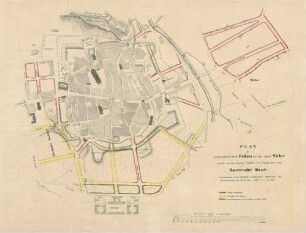 Plan über das Baugebiet der Stadt Freiburg mit dem Dorfe Wiehre