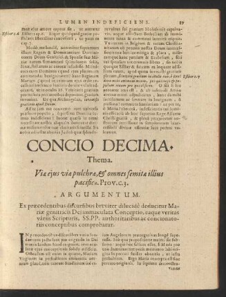 Concio Decima. Thema. Viae eius viae pulchrae, [et] omnes semitae illius pacificae.