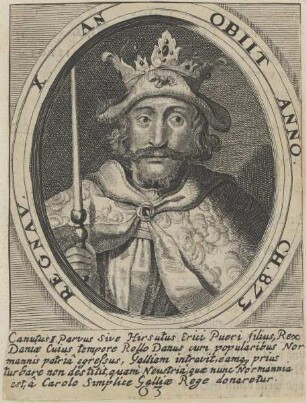Bildnis von Canutus I., König der Dänen