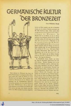 Germanische Kultur der Bronzezeit.