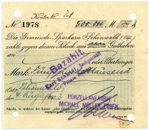 Geldschein / Notgeld, 500.000 Mark, 7.8.1923