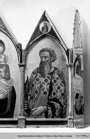 Triptychon mit der Madonna und den Heiligen Clemens und Bartholomäus