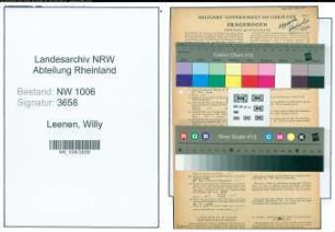 Entnazifizierung Willy Leenen , geb. 11.06.1920 (Kaufm.Angestellter)