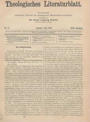 209-214 Zur Lutherforschung