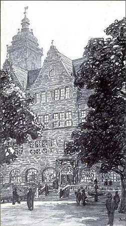 Fischer, Theodor; Jena; Universität - Straßenansicht