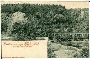Bieberstein. Muldental mit Brücke am Zollhaus