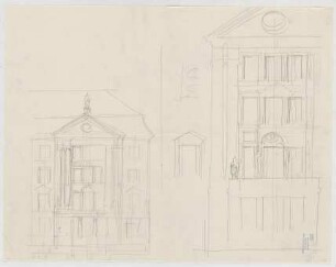Thiersch, Friedrich von; München; Wohnungsneubauten Lehmpuhl - Fassade (Teilansichten)