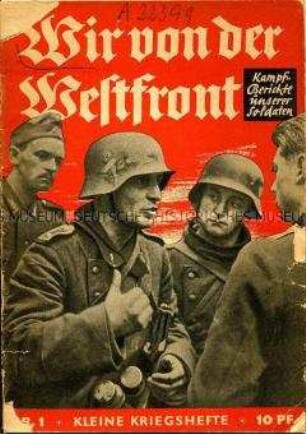 Illustrierte Propagandaschrift über den Krieg an der Westfront