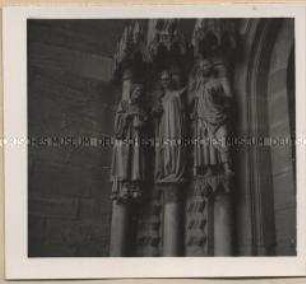 Bamberg, Dom, Adamspforte mit Stifterfiguren