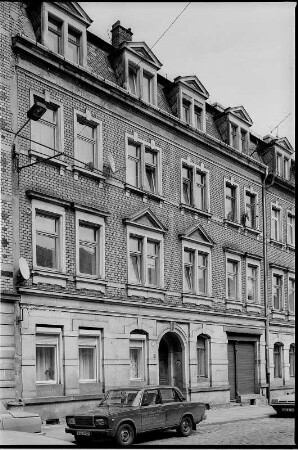 Dresden-Neustadt, Schönfelder Straße 1. Wohnhaus (um 1890). Straßenansicht