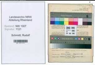 Entnazifizierung Rudolf Schmidt , geb. 26.09.1900 (Fabrikationsleiter)
