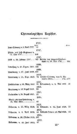Chronologisches Register
