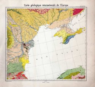 Carte géologique internationale de l'Europe