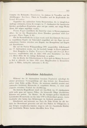 Achtzehntes Jahrhundert.