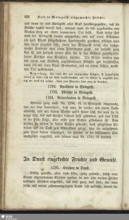 38. In Dunst eingekochte Früchte und Gemüse