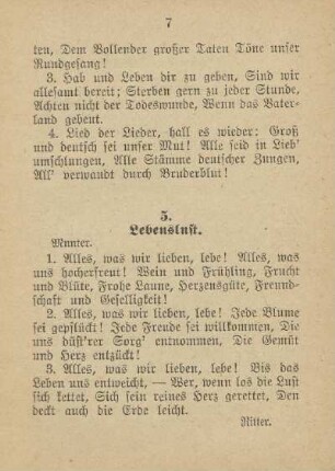 5. Lebenslust