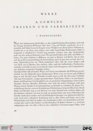 A. Gemälde, Fresken und Farbskizzen