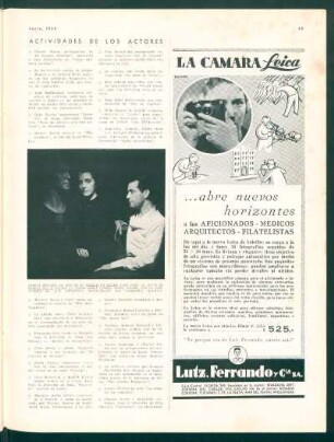Actividades de los autores