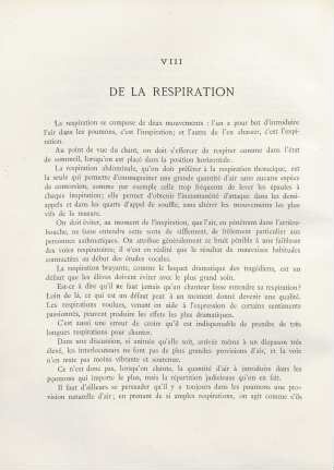 VIII. De la respiration