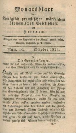 Num. 10. October 1824.