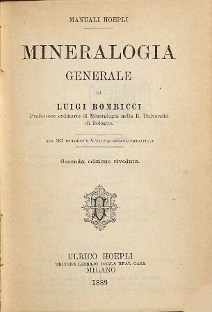 Mineralogia Generale