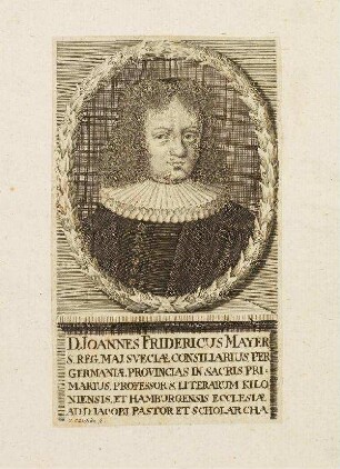 Bildnis von Johann Friedrich Mayer (1650-1712)