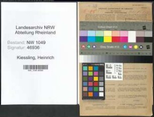 Entnazifizierung Heinrich Kiessling , geb. 07.04.1891 (Angestellter)