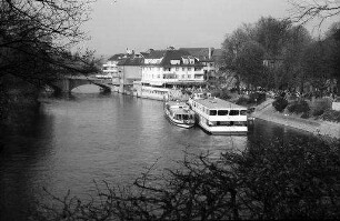 Rheinfelden, Schweiz: Anlegestelle Basler Rheinschiffe