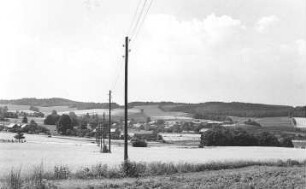 Rosenbach-Herwigsdorf. Blick vom Windmühlenberg auf das Oberdorf