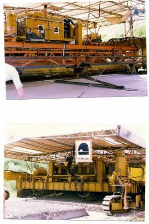Deckenlos D 7/V, Bau der Betonfahrbahndecke Schalungsloser Einbau
