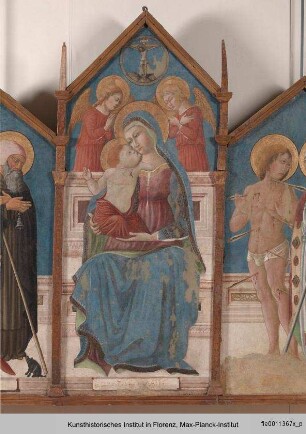 Thronende Madonna mit Heiligen