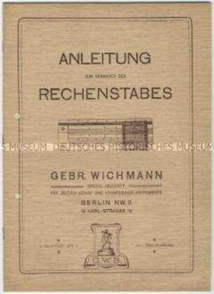 Bedienungsanleitung für Rechenstäbe