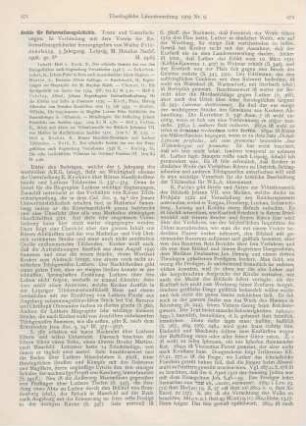 271-275 [Rezension] Friedensburg, Walter (Hrsg.), Archiv für Reformationsgeschichte. Texte und Untersuchungen. Nr. 17 - 20, 5. Jahrg