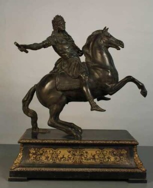 Ludwig XIV. von Frankreich auf sprengendem Pferd