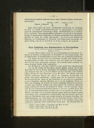 Zum Nachweis von Salpetersäure in Fruchtsäften.