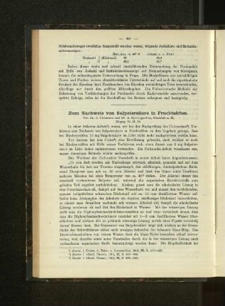 Zum Nachweis von Salpetersäure in Fruchtsäften.