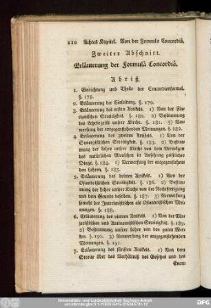 Zweiter Abschnitt. Erläuterung der Formulä Concordiä.