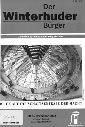 Heft 6 / Dezember 2004 : Zeitschrift des Winterhuder Bürgervereins
