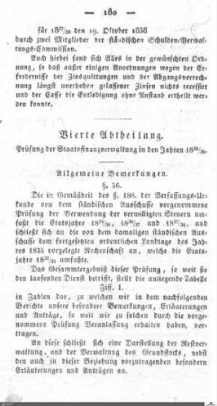 Prüfung der Finanzverwaltung 1835-1838