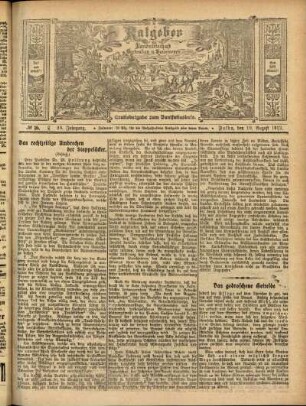 Ausgabe vom Sonntag, den 10. August 1913.