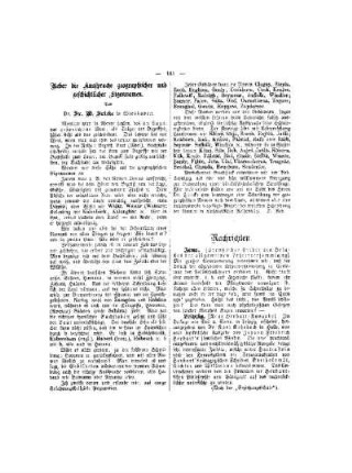 Ueber die Aussprache geographischer und geschichtlicher Eigennamen