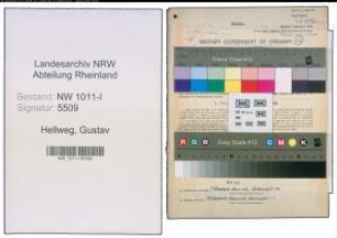 Entnazifizierung Gustav Hellweg , geb. 25.11.1895 (Polizei)