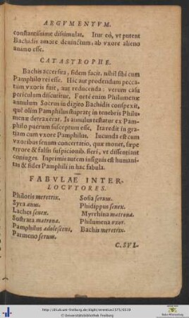 Fabulae Interlocutores
