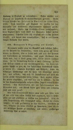 109. Bonaparte's Regierung als Consul