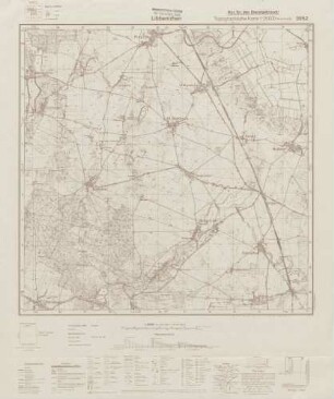3552 Libbenichen, Topographische Karte 1:25000 (4cm - Karte)