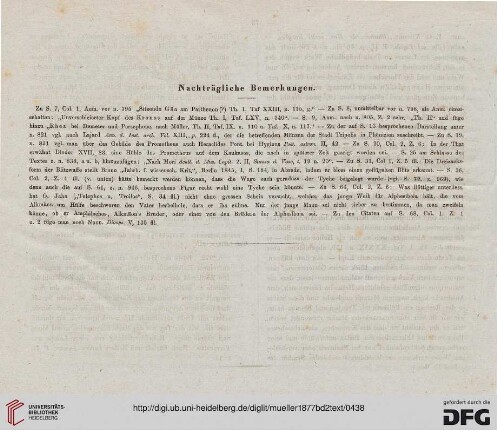Nachträgliche Bemerkungen
