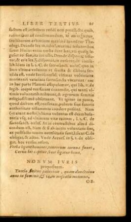 Nonum Iuris propositum.